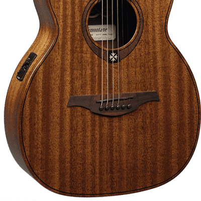 Lag Travel-KAE | All Khaya Wood Acoustic / Electric Travel Guitar with Gig Bag. New with Full Warranty! image 3