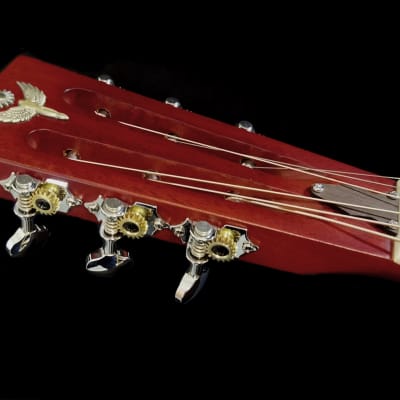 Minolian Parlour Resonator Guitar - Nickel/chrome Brass Body image 6