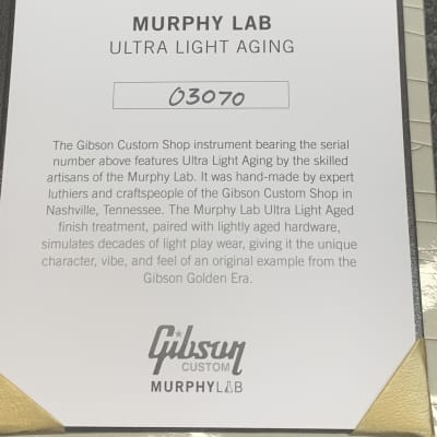 2023 Gibson Custom Shop Murphy Lab '60 Les Paul Standard Reissue Ultra Light Aged image 16
