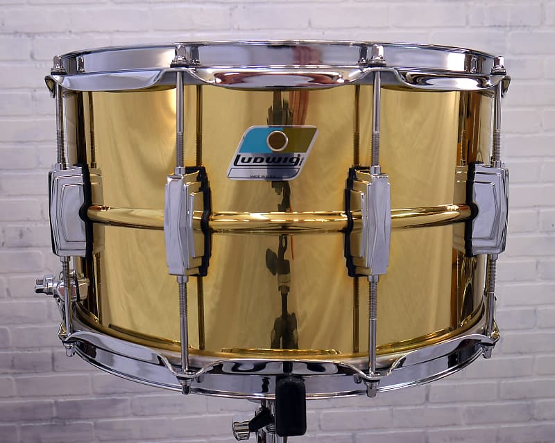 Ludwig LB488 Super Brass Reissue 8x14" Snare Drum image 2