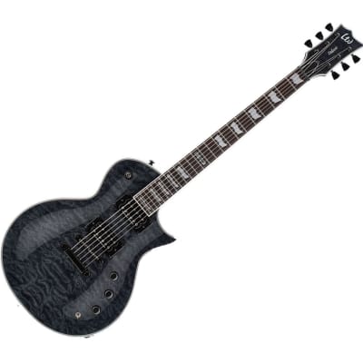 ESP LTD EC-1000 Electric Guitar w/Piezo - See Thru Black - B-Stock image 1