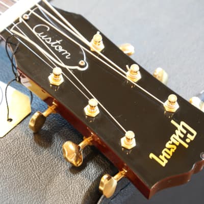 2007 Gibson Custom Shop Ren Ferguson Masterbuild J-45 Quilted Mahogany Custom Acoustic/ Electric Guitar Honey Burst w/ Double Pickguard + COA OHSC image 12