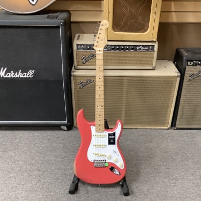 Brand New Fender Vintera 50’s Roadworn Stratocaster Fiesta Red Maple Neck image 2