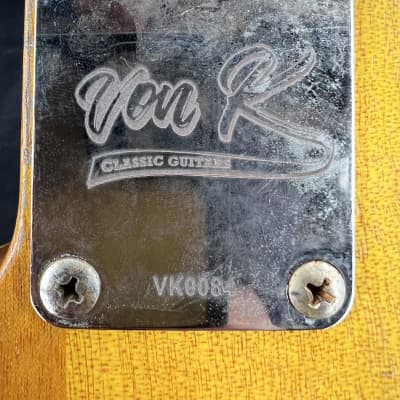 Von K Guitars T-Time TB Relic Telecaster F Hole Aged Hammered GoldTop Bound Nitro Lacquer image 8