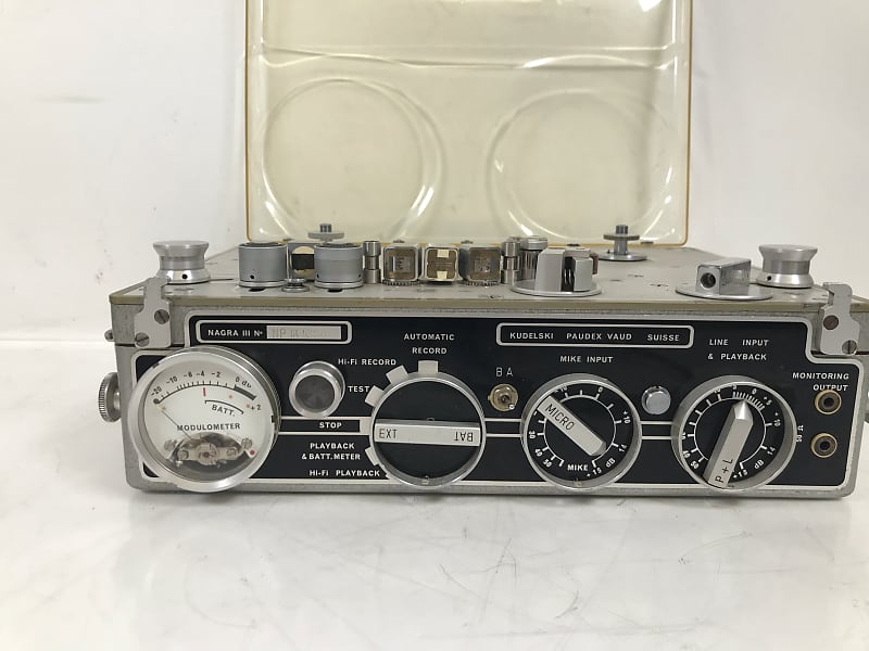 NAGRA III Kudelkski Reel to Reel Vintage portable audio recorder 1957 