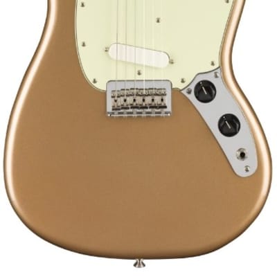 Fender Player Mustang Electric Guitar With Pau Ferro Fingerboard Firemist Gold image 2