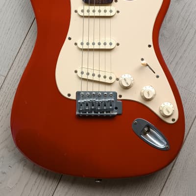 Sunn Fender Mustang Stratocaster 1980s - Red image 2
