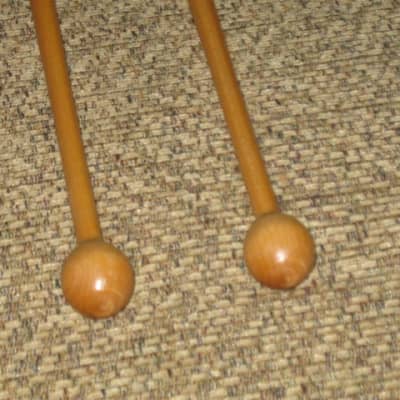 ONE pair new old stock Regal Tip 604SG (Goodman # 4) Timpani Mallets, 1" Wood Ball (includes packaging) image 9