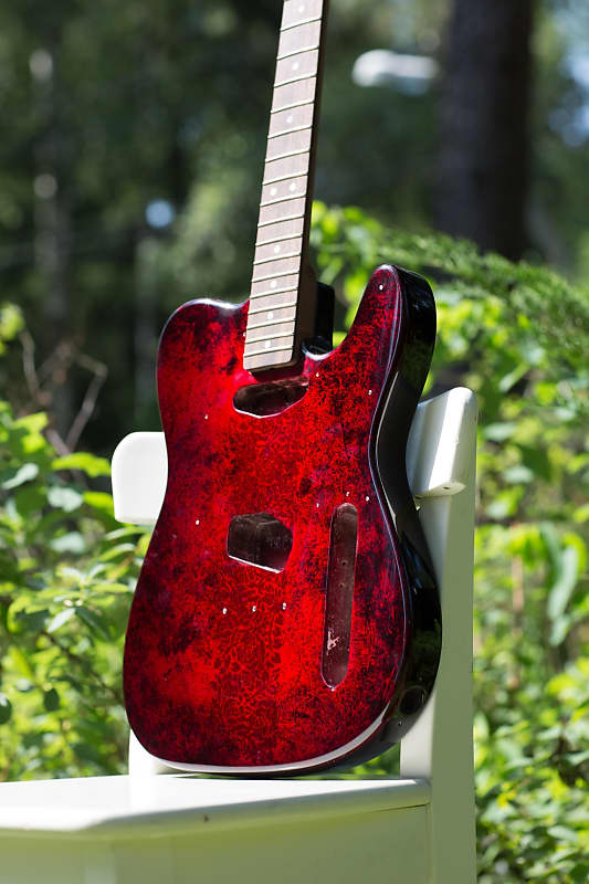 Telecaster "Bloody Sunset" (Only Body) image 1