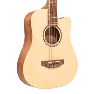 Gold Tone M-Guitar Solid Spruce Top Nato Neck 6-String Acoustic Micro-Guitar w/Gig Bag image 3