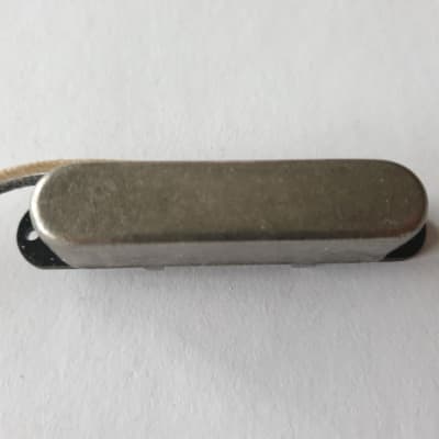 Telecaster guitar relic antique silver alnico 5 neck pickup image 3
