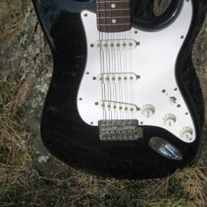 Very Rare Fender Stratocaster  Black FN serial Export USA image 4