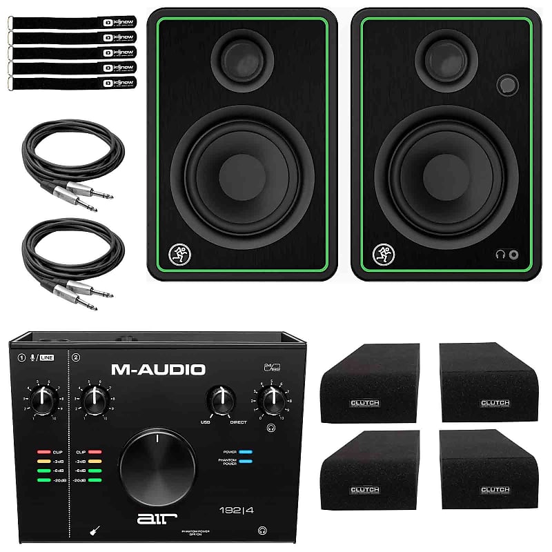 M-Audio AIR 192x4 USB C Audio Interface for Recording, Podcasting,  Streaming with Studio Quality Sound, 1 XLR in and Music Production Software
