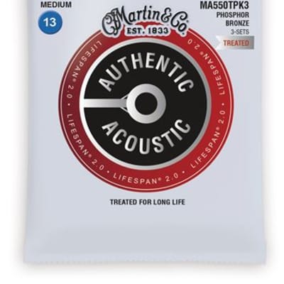 Martin MA550T Authentic Acoustic Lifespan 2.0 Acoustic Strings image 3