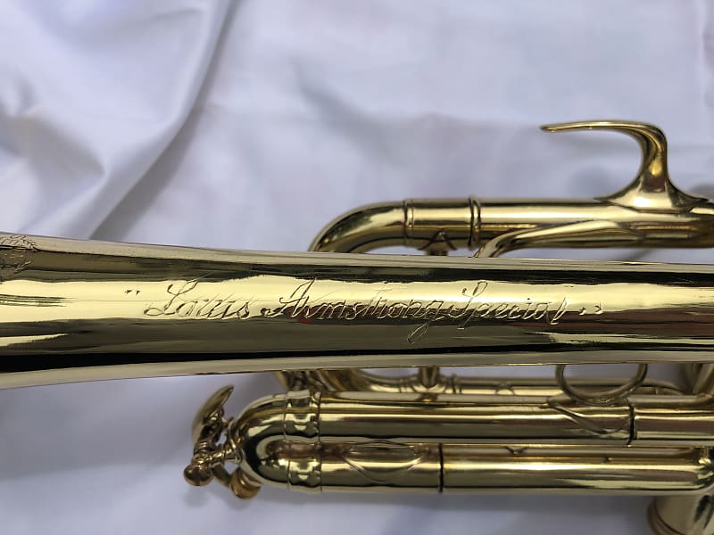 Rare Vintage 1933 Selmer Paris Balanced Louis Armstrong Model Trumpet in  Silver Plate!