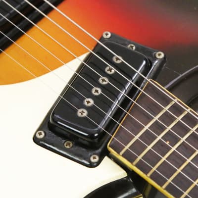 1963 Mosrite The Ventures Model MK I Vintage Electric Solidbody Guitar – RARE 100% Original Early ’63 Side Jack Set Neck Type 1 Vibramute w/ Binding & Orig. Hard Case (0148) image 14