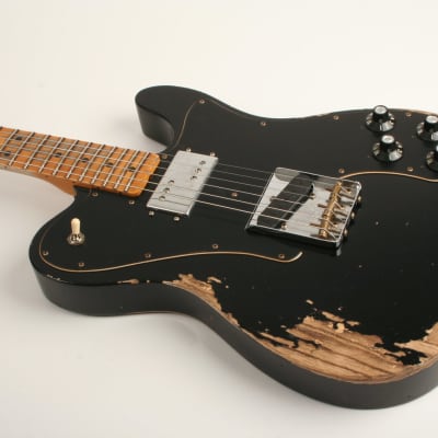 Fender Custom Shop Limited Edition '70s Tele Custom Heavy Relic Aged Black CZ568243 image 8