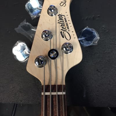 Sterling  RAY4HH-LBM-R1  2020  - Bass Guitar - Lake Blue Metallic image 4