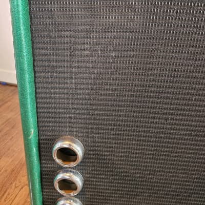 Plush P1000 S Head and 2x15" Cabinet 1968-1974 - Green Sparkle image 13
