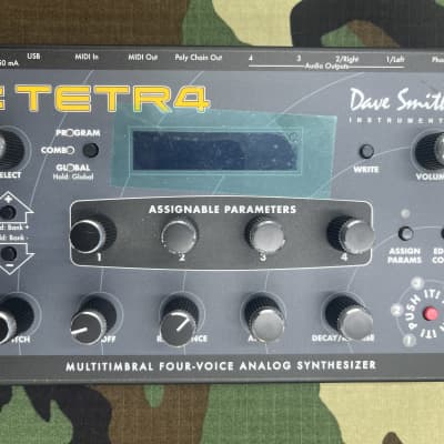 Dave Smith Instruments Tetra Desktop 4-Voice Polyphonic Synthesizer 2009 - 2016 - Black