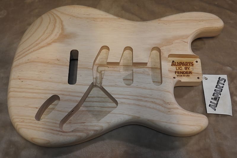 Unfinished Allparts SBAO 1 Piece Swamp Ash Stratocaster Body 4 Pounds 6.5 Ounces! image 1