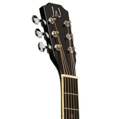 James Neligan BES-A MINI BK Bessie Series Solid Spruce Top 6-String Mini Travel Acoustic Guitar image 3
