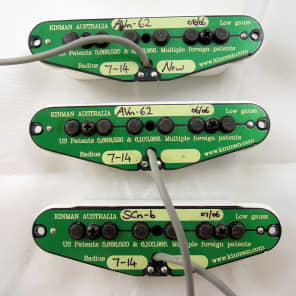 KINMAN HX Noiseless AVn-62/SCn6 Pickups Blues Set w/K9 Solderless Wiring  Harness | Reverb