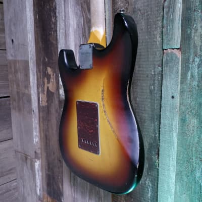 Keith Holland Custom S-ANS #1327 - Nitro 3-Tone Sunburst image 5