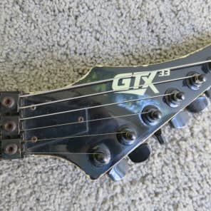 Vintage 1980s Kaman GTX 33 Electric Guitar Black Worn In Heavy 