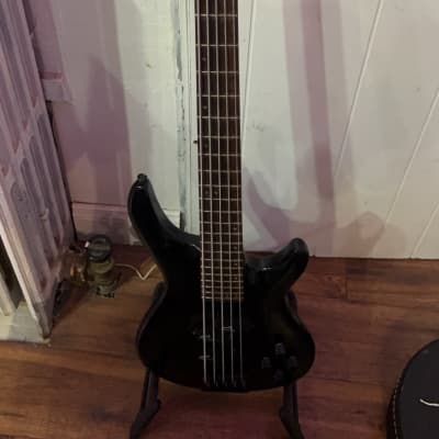 Alvarez Electric Villain 5 String Bass - Black for sale