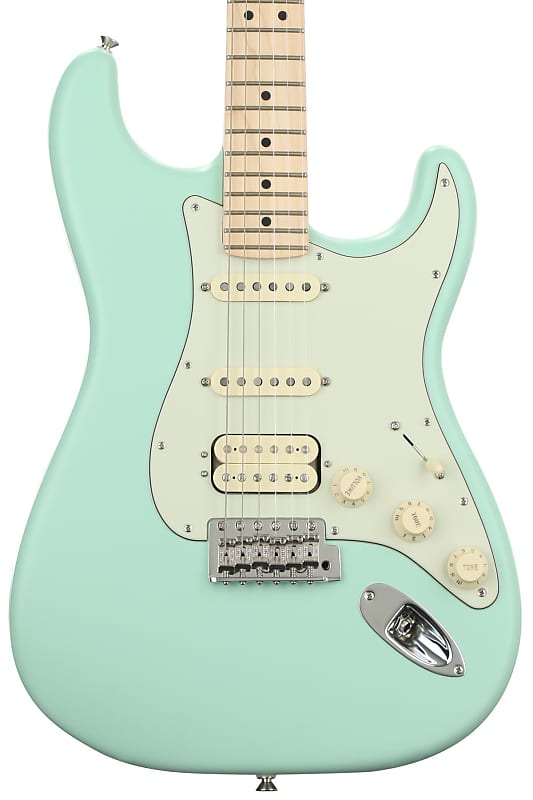 Fender American Performer Stratocaster HSS - Satin Surf Green with Maple Fingerboard image 1