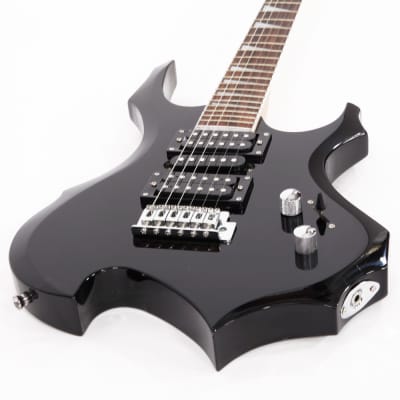 Glarry Flame Shaped Electric Guitar with 20W Electric Guitar Sound HSH Pickup Novice Guitar - Black image 8