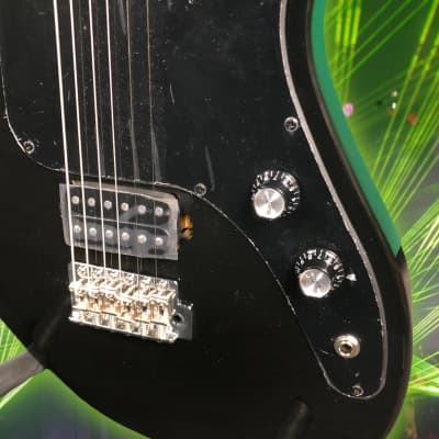 Aria Pro II Jet B-Tone Baritone electric guitar--black image 3