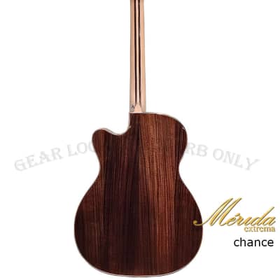 Merida Extrema chance Solid Cedar & Rosewood OOM cutaway acoustic guitar image 4