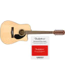 Fender CD-60SCE 12-String Acoustic Guitar, Natural w/ 6-Month Fender Play