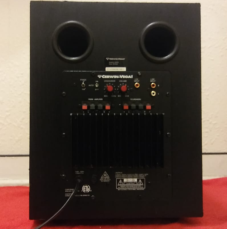 Cerwin Vega CMX10s Subwoofer Black Ash
