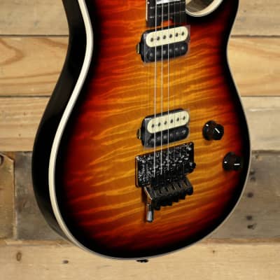 EVH Wolfgang USA 5A Flame Maple Electric Guitar 3-Color Sunburst  w/ Case image 1