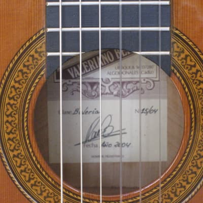 Valeriano Bernal, Buleria, 2004, Flamenco Guitar, three piece back, Cedar Top. image 7
