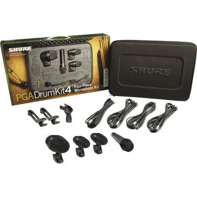 Shure PGADRUMKIT4 4-Piece Drum Microphone Kit 
