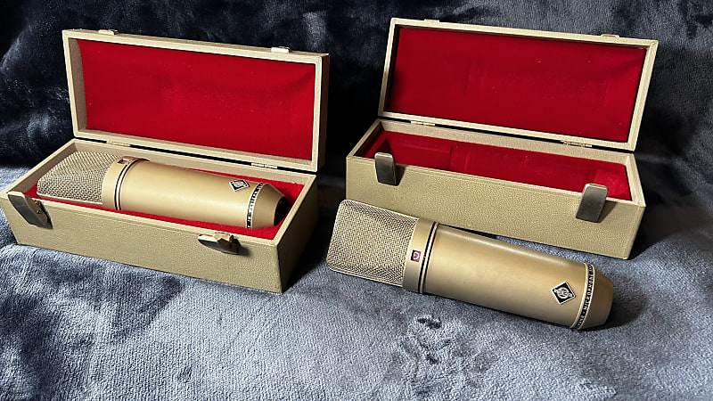 Two Pristine Neumann U67 1968's ༔ All original Nu67 and UC5 cables ༔ In perfect working condition image 1