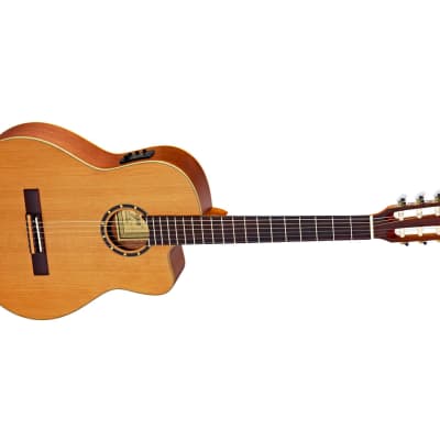 Ortega Guitars RCE131SN Family Series Pro Slim Neck AE w/ Bag, Natural - Open Box image 4