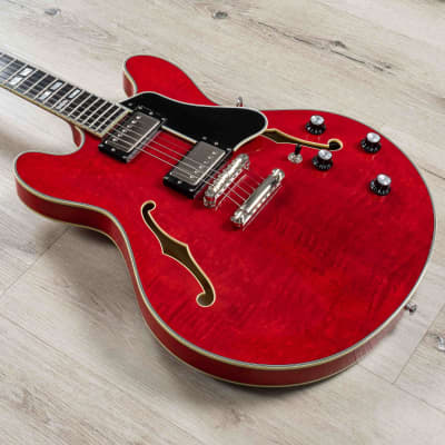 Eastman Guitars T486 Electric Guitar, Red, Ebony Fingerboard image 1