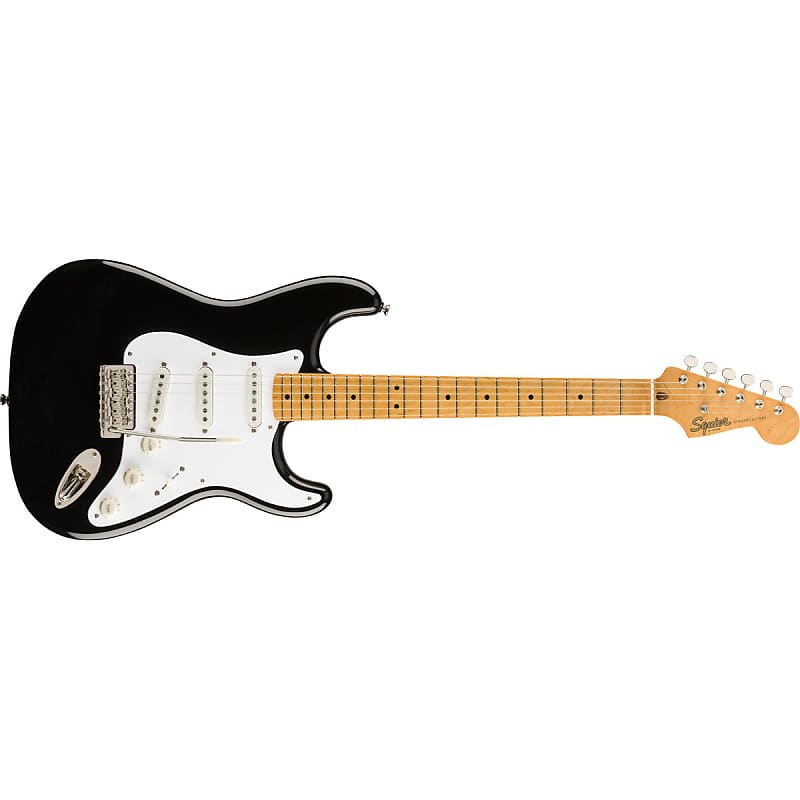 Fender Squier Classic Vibe 50s Stratocaster Electric Guitar Black - 0374005506 image 1
