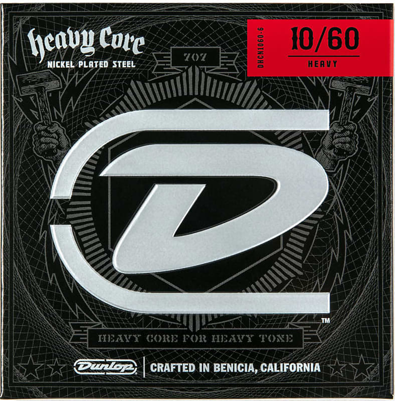 Dunlop 6 strings Heavy Core 10/60 10-13-17-36-52-60    --- 4 sets --- 2021 image 1