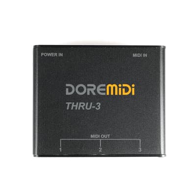 DOREMiDi THRU-3 - Midi Host Box 1 in, 3 outs / Brand New image 10