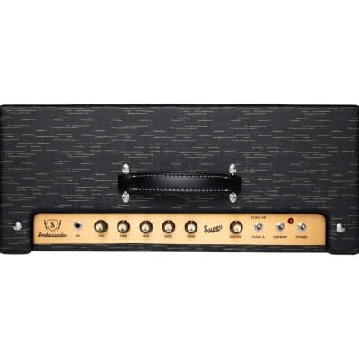 Supro Ambassador 50W Custom Black 2x10 Tube Combo Guitar Amplifier image 3