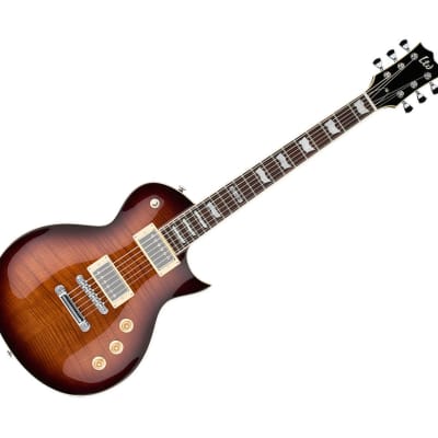 ESP LTD EC-256FM Electric Guitar - Dark Brown Sunburst image 2