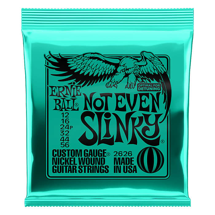 Ernie Ball Not Even Slinky Nickel Wound Electric Strings 12-56 image 1