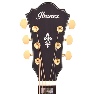 Ibanez AE390NTA Acoustic-Electric Guitar Natural High Gloss Top, Aqua Blue High Gloss Back and Sides image 6