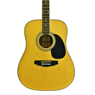 CNZ Audio Acoustic Dreadnought Guitar, Natural Spruce Top, Mahogany Back & Sides image 3